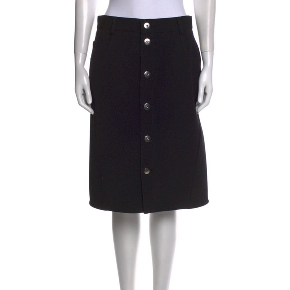Genuine Bottega Veneta black skirt 6 M 42 NWT new with tags $850 women’s medium - Picture 1 of 4
